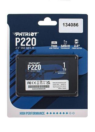 Жорсткий диск 2.5" ssd 1tb patriot p220 series (p220s1tb25)