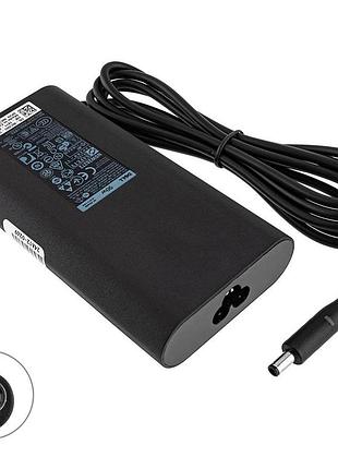 Оригинальный блок питания для ноутбука dell 19.5v, 4.62a, 90w, 4.5*3.0-pin, black, ovale