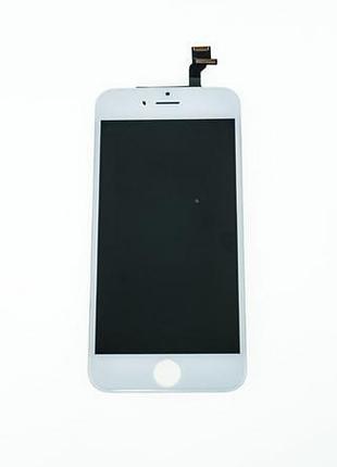 Дисплей для смартфона (телефона) apple iphone 6, white (в сборе с тачскрином)(с рамкой)(prc original)