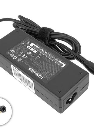 Блок питания для ноутбука toshiba 19v, 4.74a, 90w, 5.5*2.5мм, прямой разъём, black, rectangular