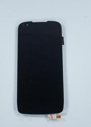 Дисплей для смартфона (телефону) fly iq4405, evo chic, black (у зборі з тачскріном)(без рамки), (original)
