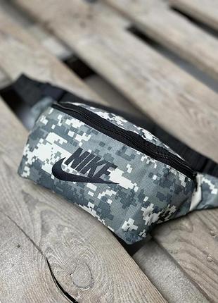 Бананка nike серый пиксель