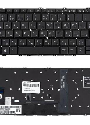 Клавиатура для ноутбука hp (elitebook x360: 1030 g3, 1030 g4) rus, black, подсветка клавиш, без фрейма