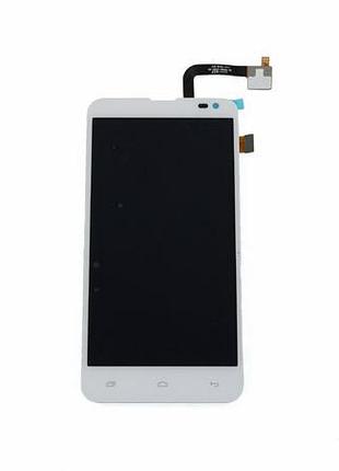 Дисплей для смартфона (телефону) fly iq4514, quad evo tech 4, white (у зборі з тачскріном)(без рамки)