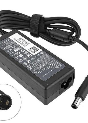 Оригинальный блок питания для ноутбука dell 19.5v, 3.34a, 65w, 7.4*5.0-pin, black, rectangular