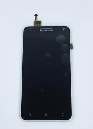 Дисплей для смартфона (телефону) lenovo s580, black (у зборі з тачскріном)(без рамки), (original)