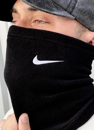 Баф флисовый черный nike 4