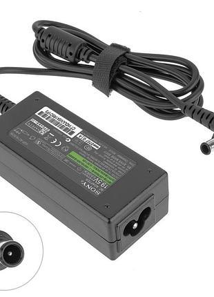 Блок питания для ноутбука sony 19.5v, 2a, 40w, 6.5*4.4-pin, 3 hole, black (без кабеля!)