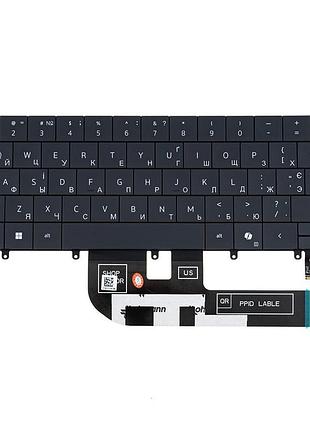 Клавиатура для ноутбука dell (xps: 9440) ukr, black, подсветка клавиш (оригинал)