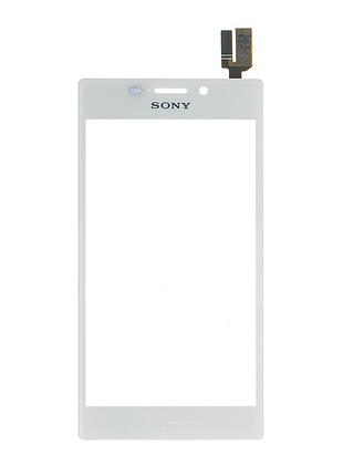 Тачскрин для sony d2305 xperia m2, d2302, d2303, d2306, white, оригинал