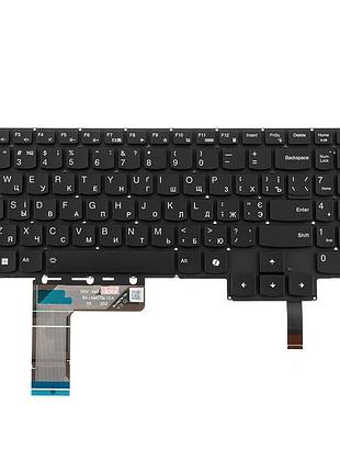 Клавіатура для ноутбука lenovo (loq 15iax9 series), ukr, onyx black, без фрейма, підсвітка клавіш (rgb)