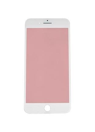 Скло корпусу з рамкою для apple iphone 7 plus, white, (оригінал)
