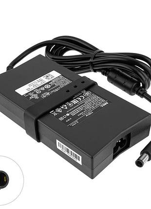 Оригинальный блок питания для ноутбука dell 19.5v, 6.7a, 130w, 7.4*5.0-pin, black, slim rectangular