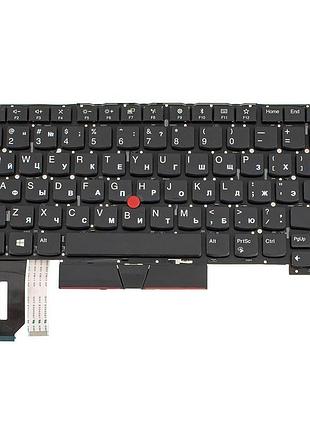Клавіатура для ноутбука lenovo (thinkpad: p1) rus, black, без фрейму
