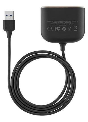 Usb hub baseus square round 4 in 1 usb hub adapter (usb3.0 to usb3.0*1+usb2.0*3) 1m black (cahub-ay01) 3
