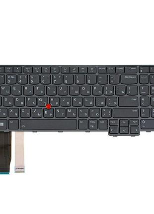 Клавіатура для ноутбука lenovo (thinkpad:t16, p16s gen 1) rus, black, подсветка клавиш
