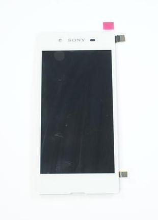 Дисплей для смартфона (телефона) sony xperia e3, d2202, d2203, d2206, white (в сборе с тачскрином)(без рамки)