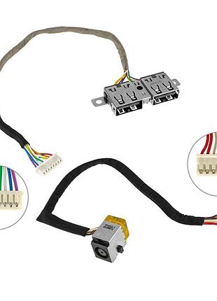 Б.у.разъем питания, разъём usb для ноутбука hp (probook: 4520s, 4525s, 4720s) c кабелем 599807-001