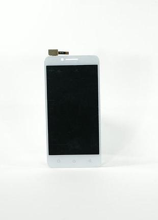 Дисплей для смартфона (телефону) lenovo a2020, a40 vibe c, white (у зборі з тачскріном)(без рамки), (original)