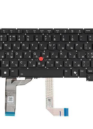 Клавіатура для ноутбука lenovo (thinkpad: l13 gen 6) rus, black, підсвічування клавіш (copilot)