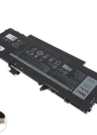 Оригинальная батарея для ноутбука dell ghjc5 (latitude 9420) 11.55v, 59.6wh, black