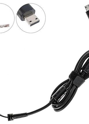 Оригінальний dc кабель живлення для бп msi 330w, special usb, 2 дроти (2x2мм), прямий штекер, 2 феритові кільця, довжина 170см