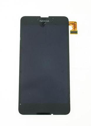 Дисплей для смартфона (телефона) nokia 630 lumiа, black (в сборе с тачскрином)(без рамки)(china original)