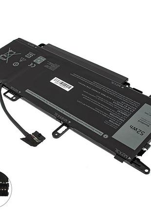 Батарея для ноутбука dell nf2mw (latitude 9410) 7.6v 6500mah 52wh black