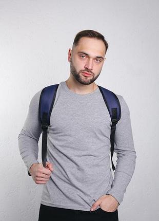 Рюкзак матрас синий, белый лого # 4