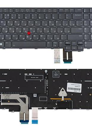 Клавиатура для ноутбука lenovo (thinkpad: p16 gen 1) rus, black, подсветка клавиш