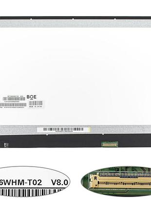 Матрица 15.6" nt156whm-t02 touch (1366*768, 40pin(edp), led, slim(без планок и ушек), матовая, разъем справа внизу) для ноутбука