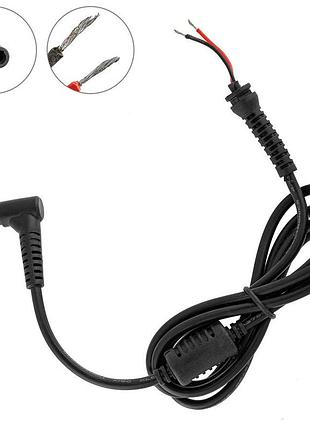 Dc кабель питания для бп lenovo 45w 4.0x1.7мм, 2 провода (2x1мм), l-образный штекер (от бп к ноутбуку)