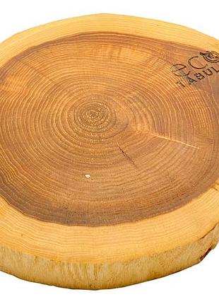 Дошка обробна eco tabulas 210 x 200 x 30мм кругла без кори lux (ас41)
