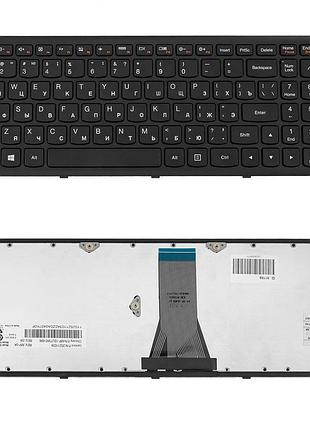 Клавиатура для ноутбука lenovo (flex 15, flex 15d, g500s, g505s, s510p) rus, black, black frame (оригинал)