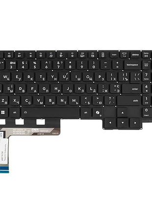 Клавиатура для ноутбука lenovo (legion: 5-15ahp10 series), ukr, black, без фрейма, подсветка клавиш (copilot)