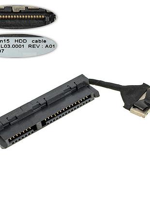 Шлейф жесткого диска ssd/hdd для ноутбука dell (15-7570 7573 7580 p70f), (450.0cl03.0001)