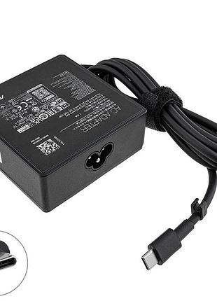 Блок питания для ноутбука asus type-c 100w, квадратный, black (нужен кабель!)