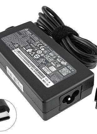 Оригинальный блок питания для ноутбука acer type-c 100w, black, rectangular