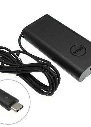 Оригинальный блок питания для ноутбука dell type-c 90w, black, ovale