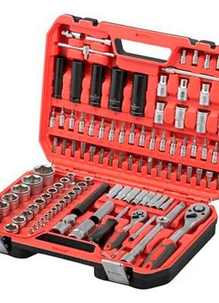 Набор инструмента intertool 1/4" x 1/2" x 111ед red (et-9111)