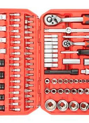 Набор инструмента intertool 1/4" x 1/2" x 111ед red (et-9111) 2