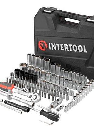 Набор инструмента intertool 1/4" x 1/2" x 111ед red (et-9110) 5