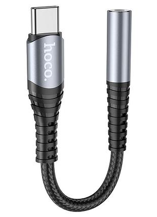 Переходник hoco ls33 type-c to 3,5 aux графит