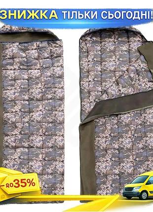 Спальный мешок пиксель для летне-весенних походов 3d сетка и защита от маскитов ku-22