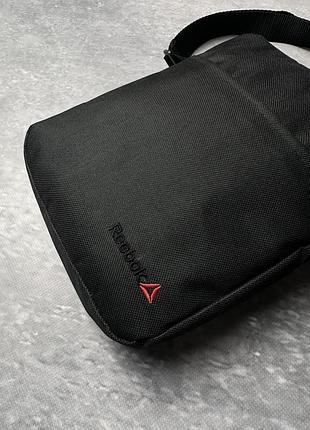 Барсетка чорна reebok (чорн. лого) # 7