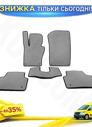 Килимки eva сірі для bmw x3 e-83 2003-2010 4шт гумовий килимок для захисту салону авто ku-22