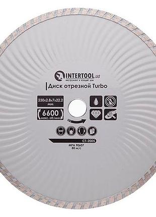 Диск алмазный intertool 230 мм турбоволна (ct-2005)