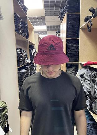 Панама бавовняна базова adidas бордова #