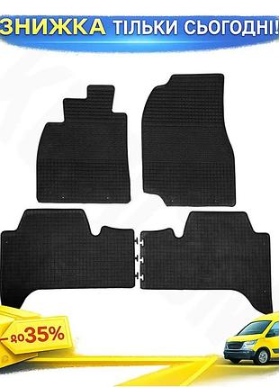 Резиновые коврики 4 шт polytep для toyota land cruiser 100 модельный защитный коврик для салона авто ku-22