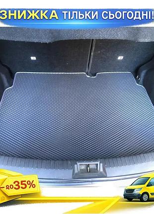 Килимок багажника eva чорний для nissan qashqai 2007-2010 модельний килим для захисту від бруду ku-22